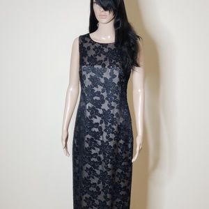 Ever Beauty Black Flower Dress! Size:8P